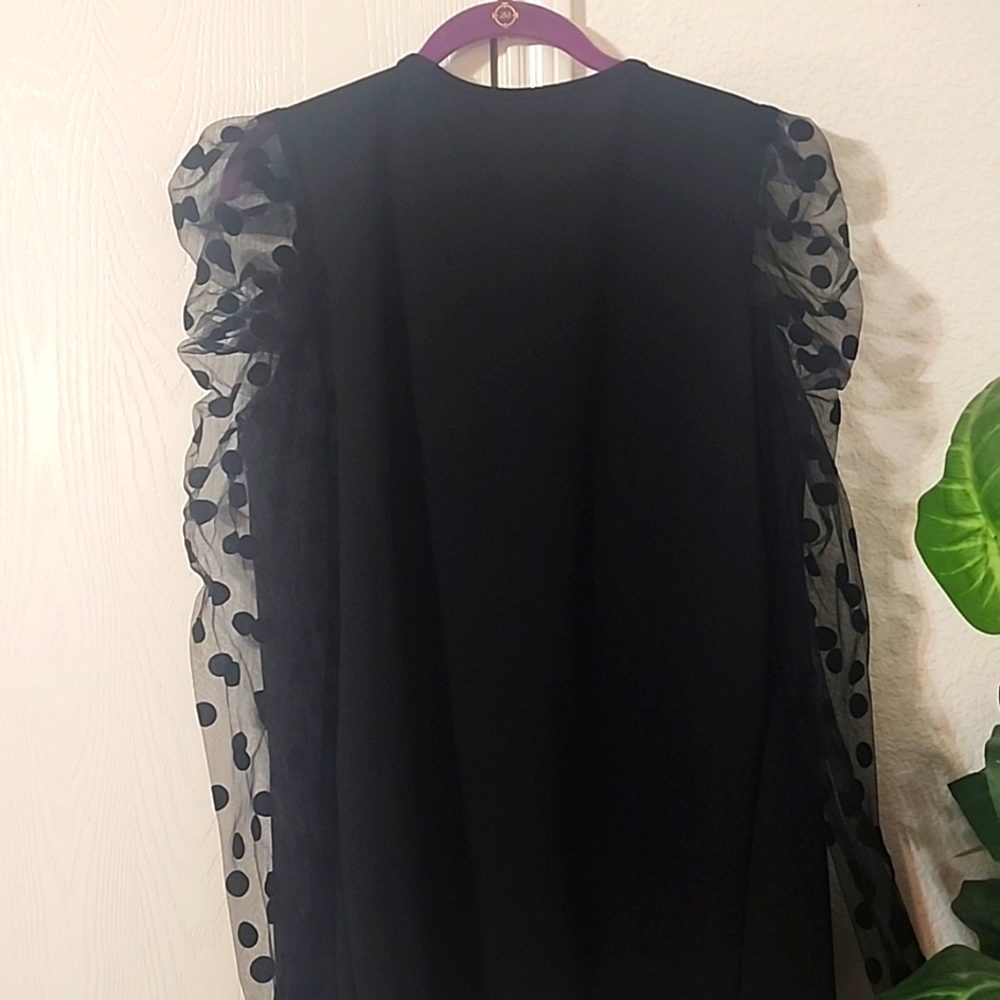 Polka Dot Sleeved Jacket - Picture 3 of 7